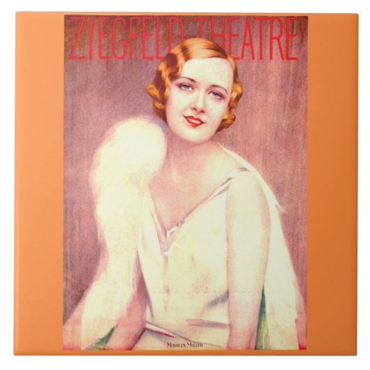 Carreau 1928 Ziegfeld Théâtre couverture Marilyn Miller (Devant)