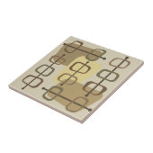 Carreau 1950 Art Abstrait Hollow Rocks Beige (Côté)