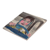 Carreau 1950 Maman au volant (Côté)