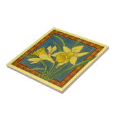 Carreau 1 de 8 repro de l'antiquité Victorian Maw (Côté)