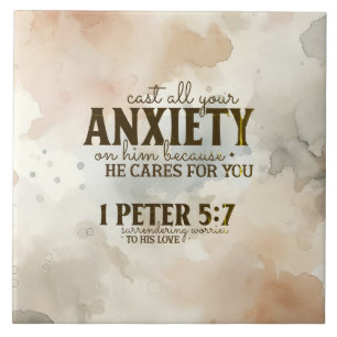 Carreau 1 Pierre 5:7 Posez votre anxiété sur lui Bible Ver