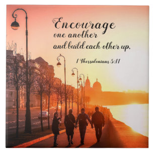 Carreau 1 Thessaloniciens 5:11 Encourager l'autre Bible