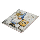 Carreau 2026, Bonne Année, gnome, (Côté)