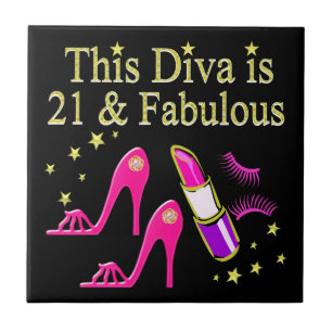 CARREAU 21 & FABULOUS PINK SHOE ET LIPSTICK DIVA DESIGN