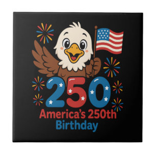 Carreau 250e anniversaire d'Amérique - Drapeau américain 2