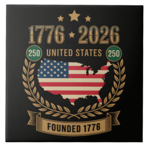 Carreau 250e anniversaire États-Unis d'Amérique 250 USA