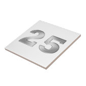 Carreau 25e anniversaire d'argent (Côté)