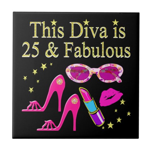 CARREAU 25E ANNIVERSAIRE FABULOUS DIVA DESIGN (Devant)
