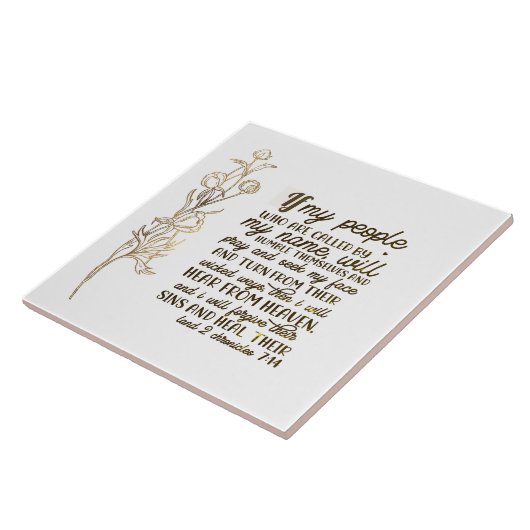 Carreau 2 Chroniques 7:14 Si Mon Peuple Priait (Côté)