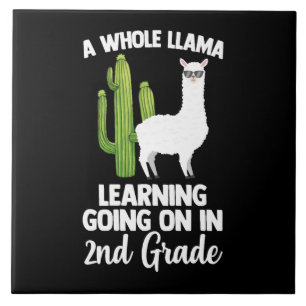 Carreau 2e Grade Teacher Kids Back To School Llam