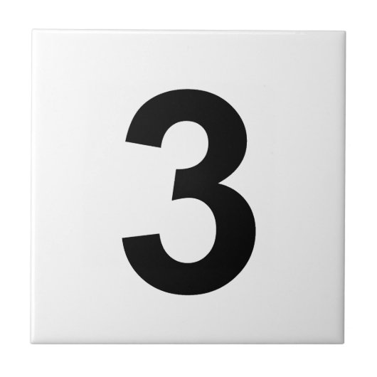 Carreau 3 - numéro trois (Devant)