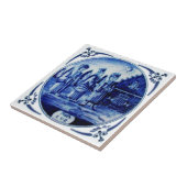 Carreau 3 rois suivant Star (Matthieu 2:9) Repro Delft (Côté)
