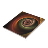 Carreau 3D Spirale Abstraite couleurs chaudes Art fractal  (Côté)