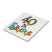 Carreau 40 est Fabuleux T-shirts et cadeaux d'anniversaire (Côté)