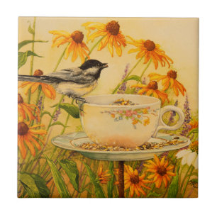 Carreau 4773 Chickadee à la Teacup