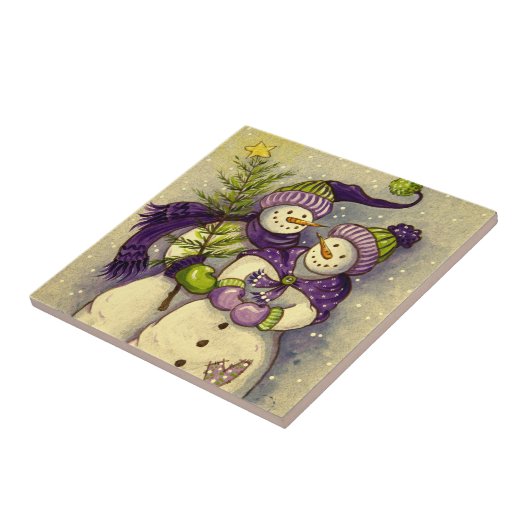 Carreau 4882 Noël des Snowmen (Côté)