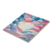 Carreau 4 juillet Drapeau américain amour numérique art ab (Côté)