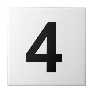 Carreau 4 - numéro quatre