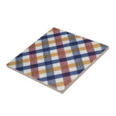 Carreau 4 Tissu testé couleur plaid - Vintage - (Côté)