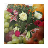 Carreau 4e anniversaire du Mariage Fruits et Fleurs (Devant)