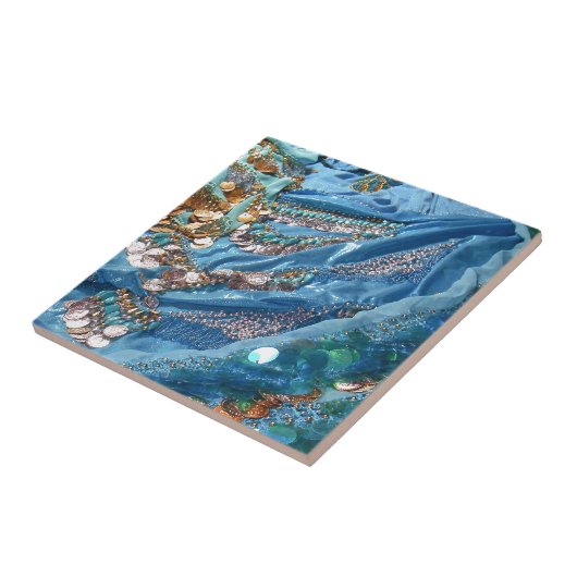 Carreau 50 nuances de turquoise (Côté)