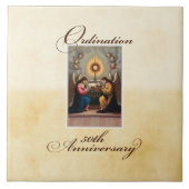 Carreau 50e anniversaire d'ordination Anges à l'autel (Devant)