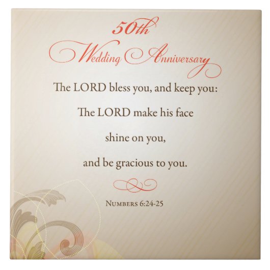 Carreau 50e anniversaire du Mariage, le Seigneur religieux (Devant)