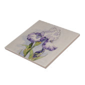 Carreau 5327 Iris violets et blancs (Côté)