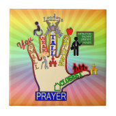 CARREAU 5 AIDE DE PRIÈRE DE CINQ DOIGTS (Devant)