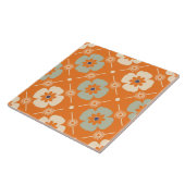 Carreau 60s les années 70 tuile de fleurs rétro (Côté)