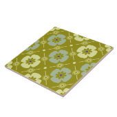 Carreau 60s les années 70 tuile de fleurs rétro (Côté)