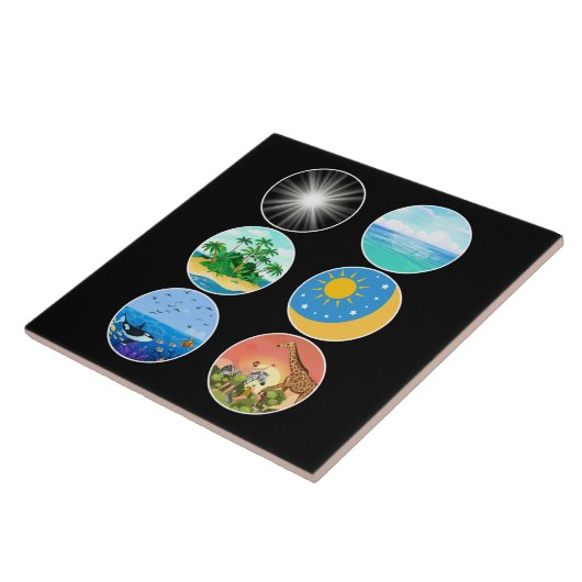 Carreau 6 Jours de création - Genèse 1-2 Enseignant scolai (Côté)