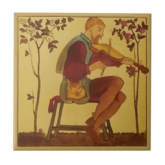 Carreau #7 Repro Copeland Médiéval Minstrels Thème musical (Devant)