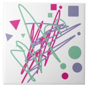 Carreau 80s quatre-vingts couleurs vintages splash medley 