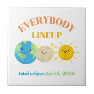 Carreau 8 avril 2024 Funny Earth Moon Sun Cute