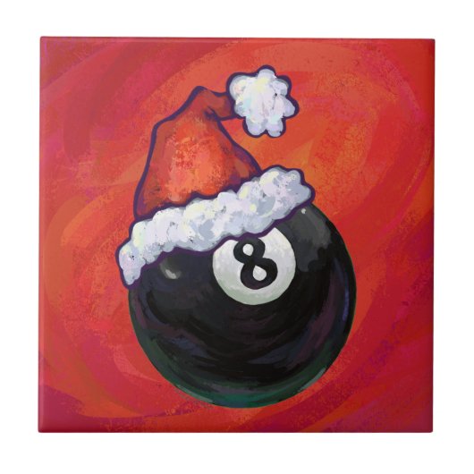 Carreau 8 Balle Noël Casquette rouge (Devant)