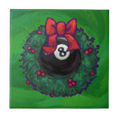 Carreau 8 Balle Noël en vert (Devant)