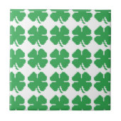 Carreau 8 bits Pixel Lucky Four Leaf Clocher (Devant)
