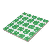 Carreau 8 bits Pixel Lucky Four Leaf Clocher (Côté)