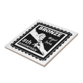 Carreau 8e anniversaire mariage cadeau traditionnel bronze (Côté)