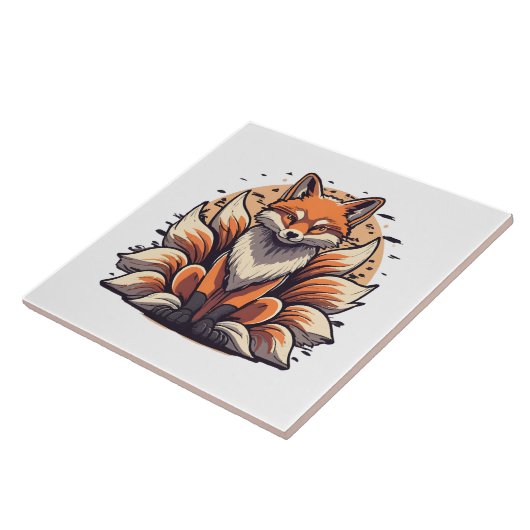 Carreau 9 Epingle de renard à queue (Côté)