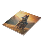 Carreau A Beautiful Forest Wolf (Côté)