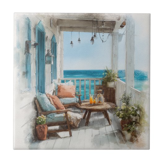 Carreau A Cosy Seaside Balcony (Devant)