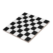 Carreau À damiers noir et blanc (Côté)