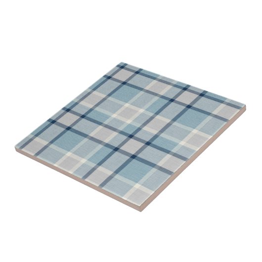 Carreau À damiers texturé gris clair (Côté)