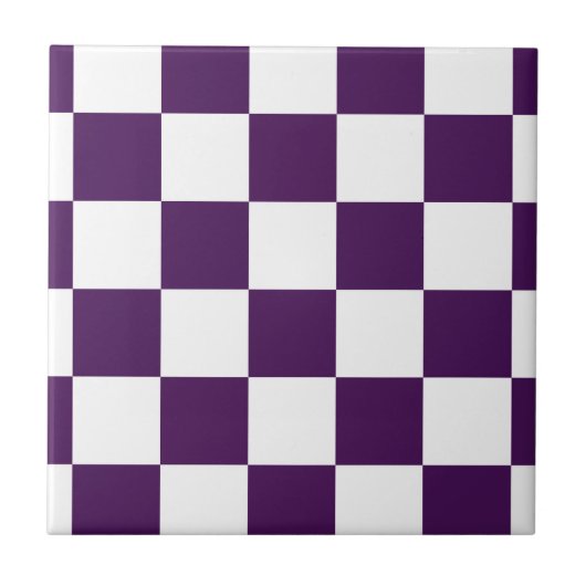 Carreau À damiers violet et blanc (Devant)