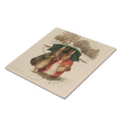 Carreau "A Happy Pair" de Beatrix Potter (Côté)