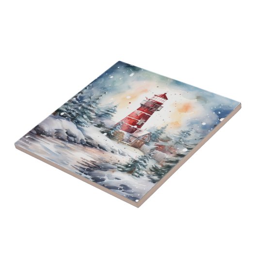 Carreau A Lighthouse in Winter (Côté)