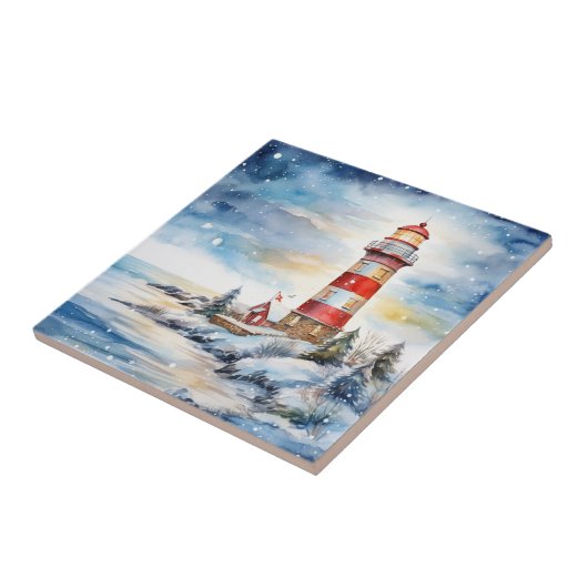 Carreau A Lighthouse in Winter (Côté)