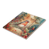 Carreau A lovely Robin in Autumn (Côté)